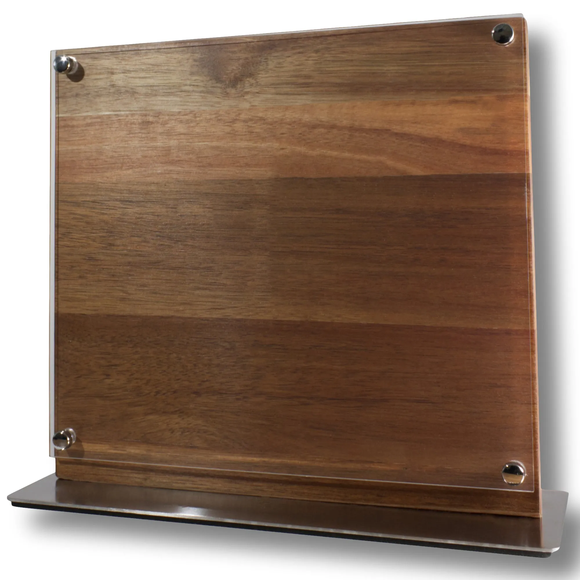 Magnetic Knife Block in Natural Acacia Wood- Double Sided Magnetic (Knife Holder Only, No Knives)