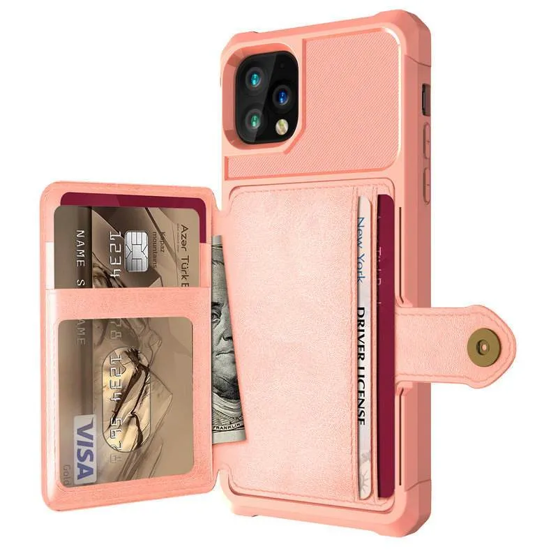 Magnetic Leather Phone Wallet Case