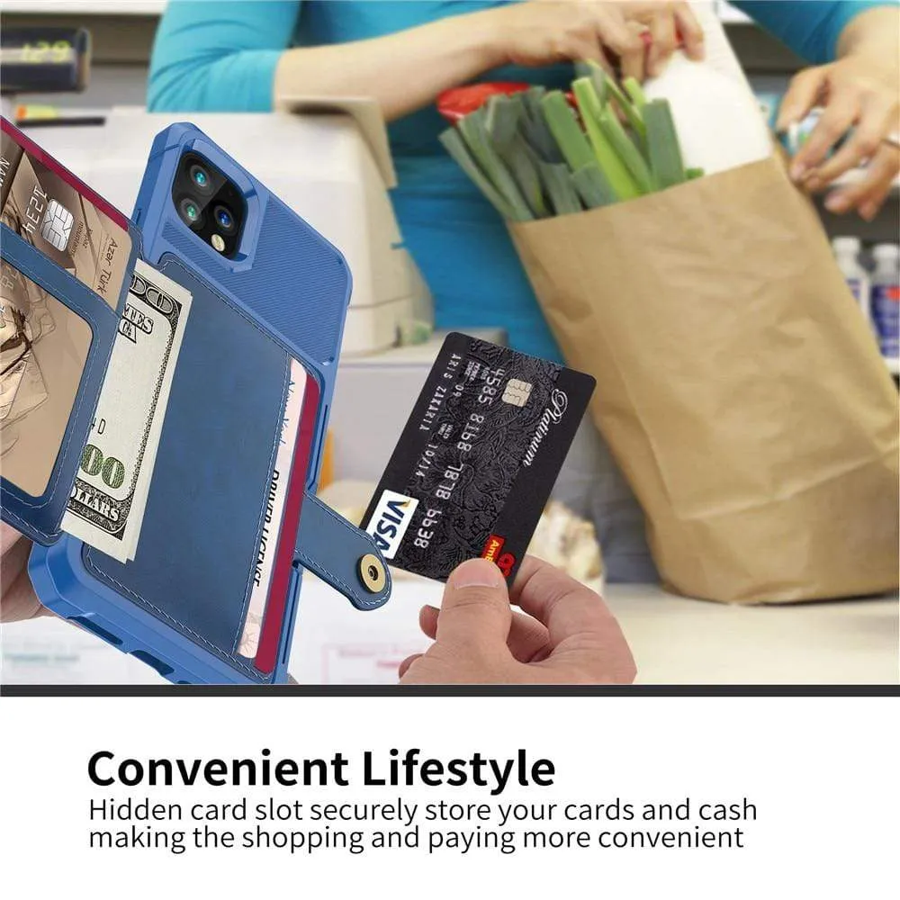 Magnetic Leather Phone Wallet Case
