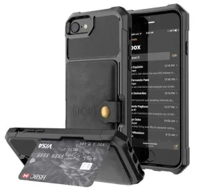 Magnetic Leather Phone Wallet Case