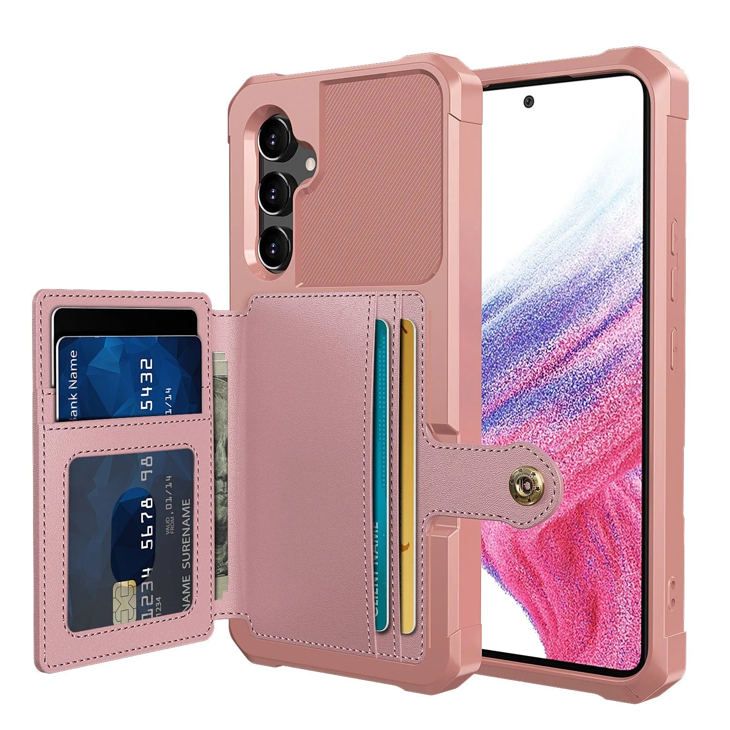Magnetic Leather Wallet Case For Samsung Galaxy A