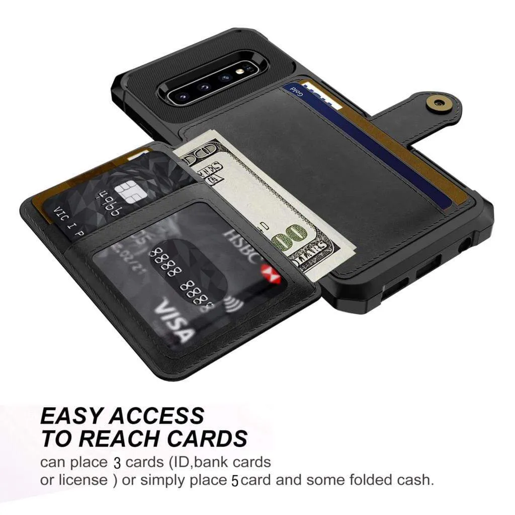 Magnetic Leather Wallet Case For Samsung Galaxy A