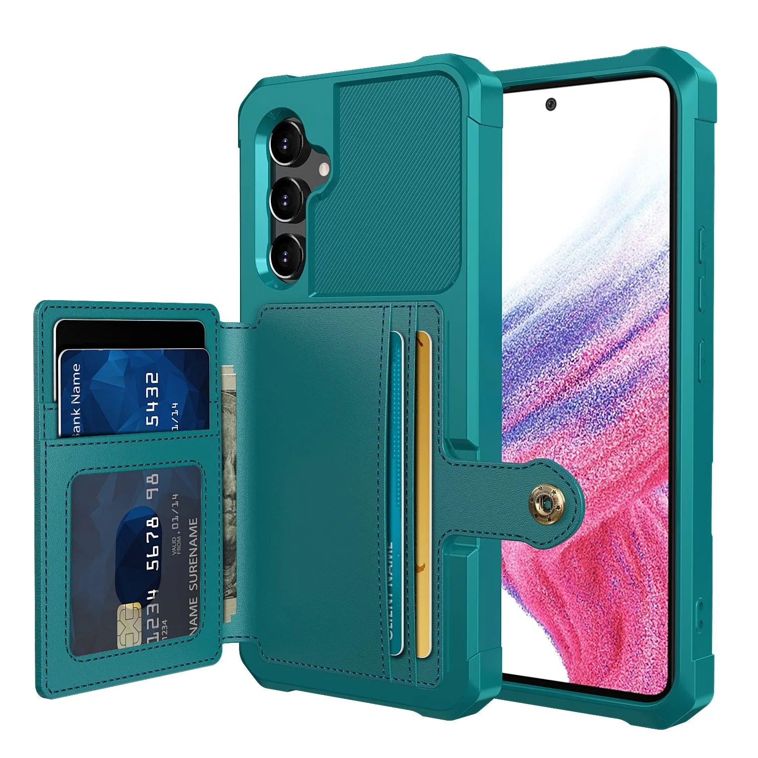 Magnetic Leather Wallet Case For Samsung Galaxy A