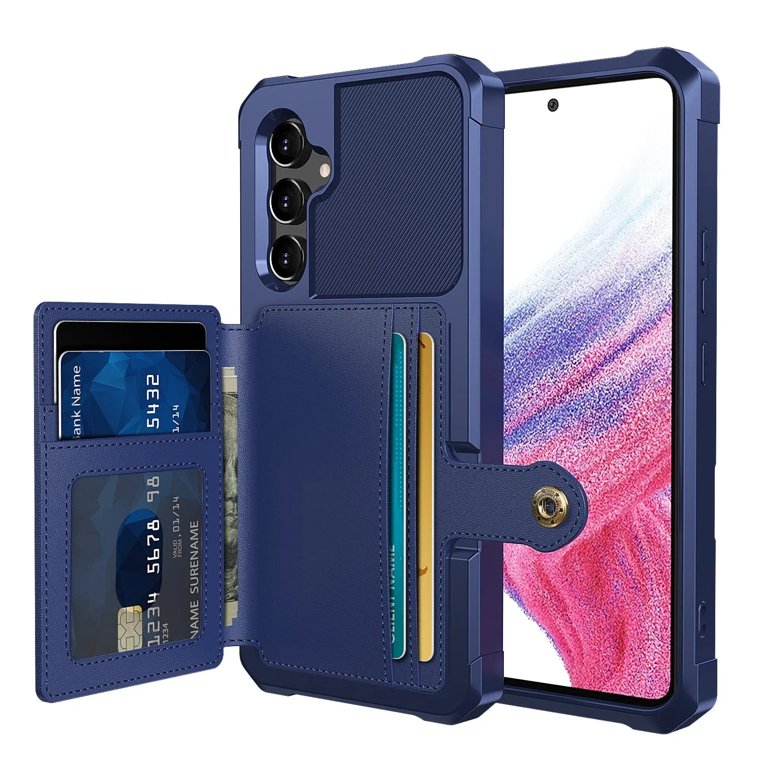 Magnetic Leather Wallet Case For Samsung Galaxy A