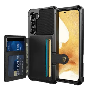 Magnetic Leather Wallet Case For Samsung Galaxy S
