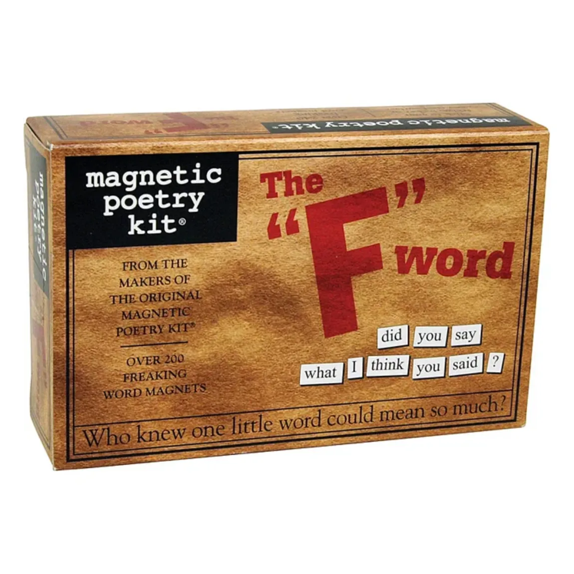Magnetic Poetry - The "F" Word
