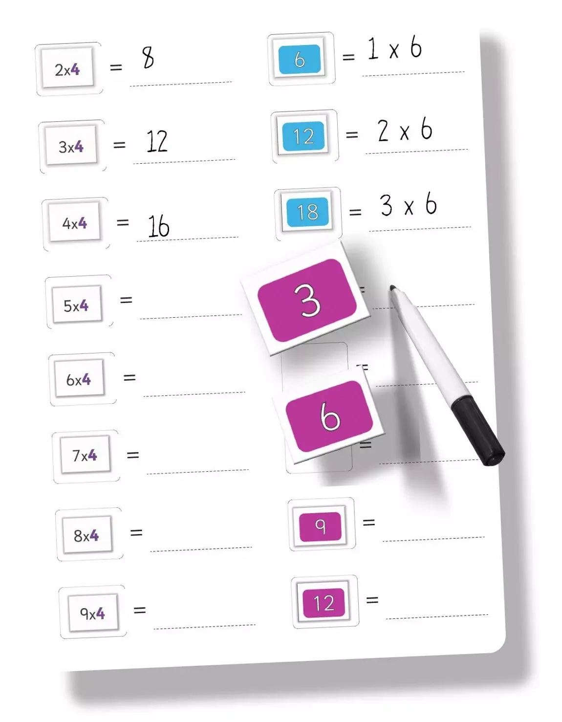 Magnetic Times Tables