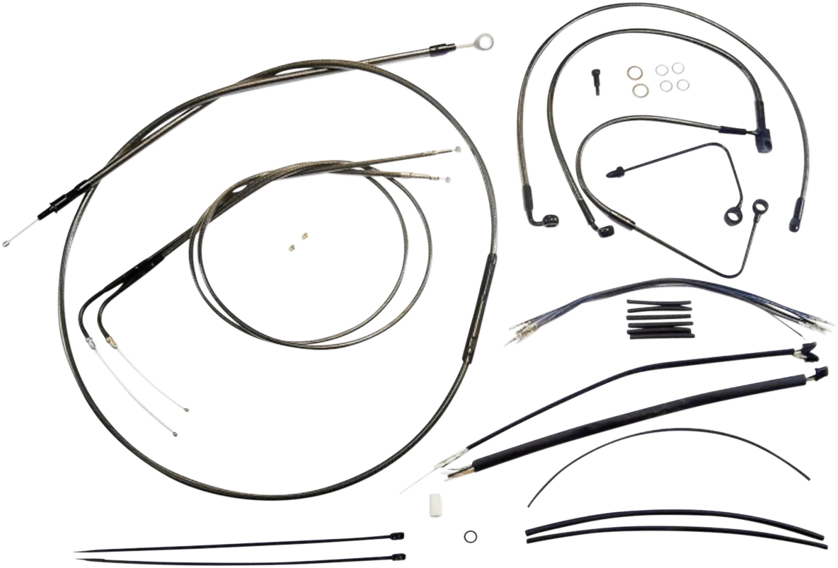 Magnum 487581 Black Pearl Handlebar Installation Kit for 12-14in. Ape