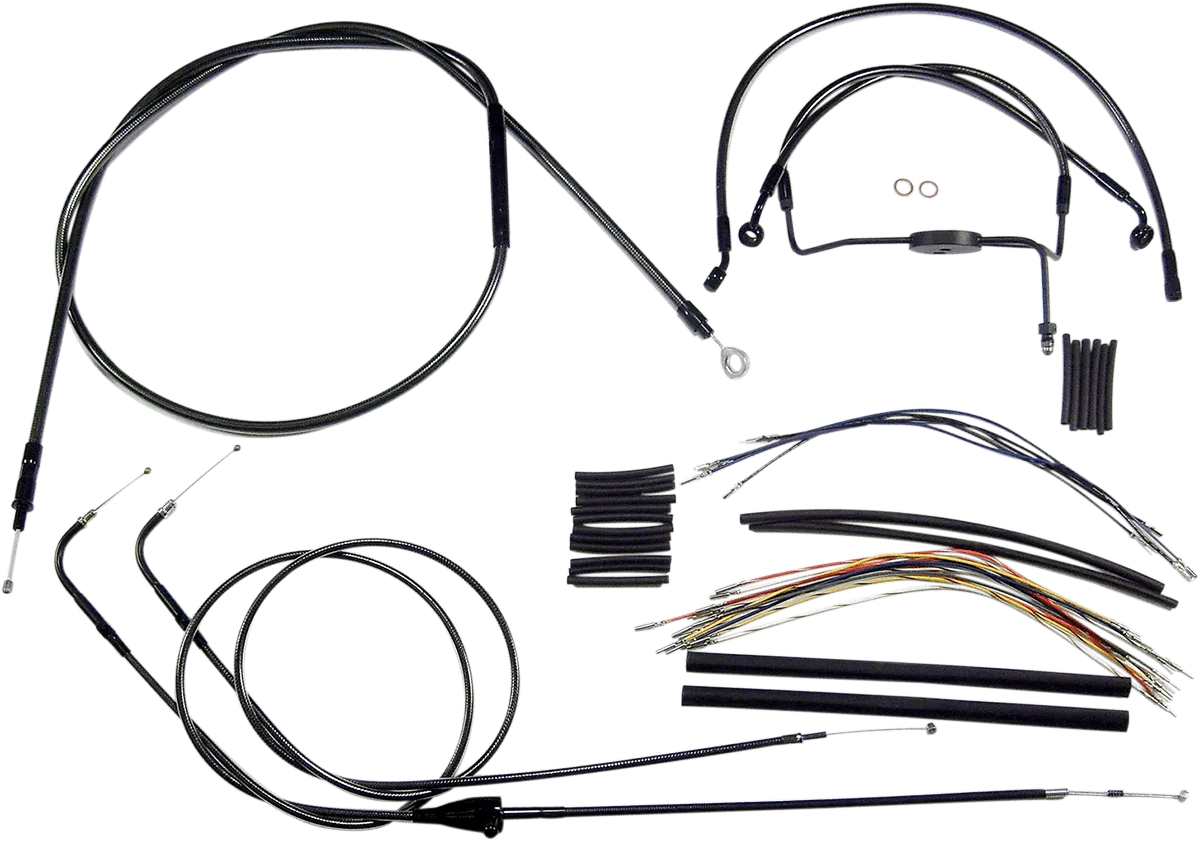 Magnum 487923 Black Pearl Handlebar Installation Kit for 18-20in. Ape
