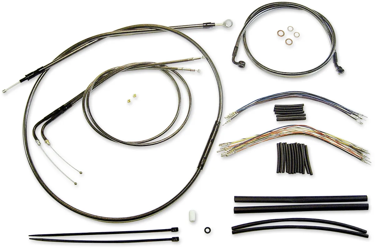 Magnum 487923 Black Pearl Handlebar Installation Kit for 18-20in. Ape