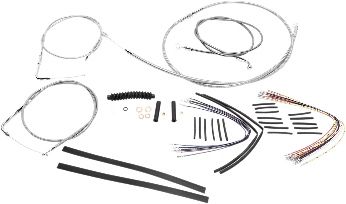 Magnum 589382 Stainless Steel XR Handlebar Installation Kit for 15-17in. Ape