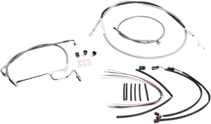 Magnum 589472 Stainless Steel XR Handlebar Installation Kit for 15-17in. Ape