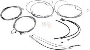 Magnum 589872 Stainless Steel XR Handlebar Installation Kit for 15-17in. Ape