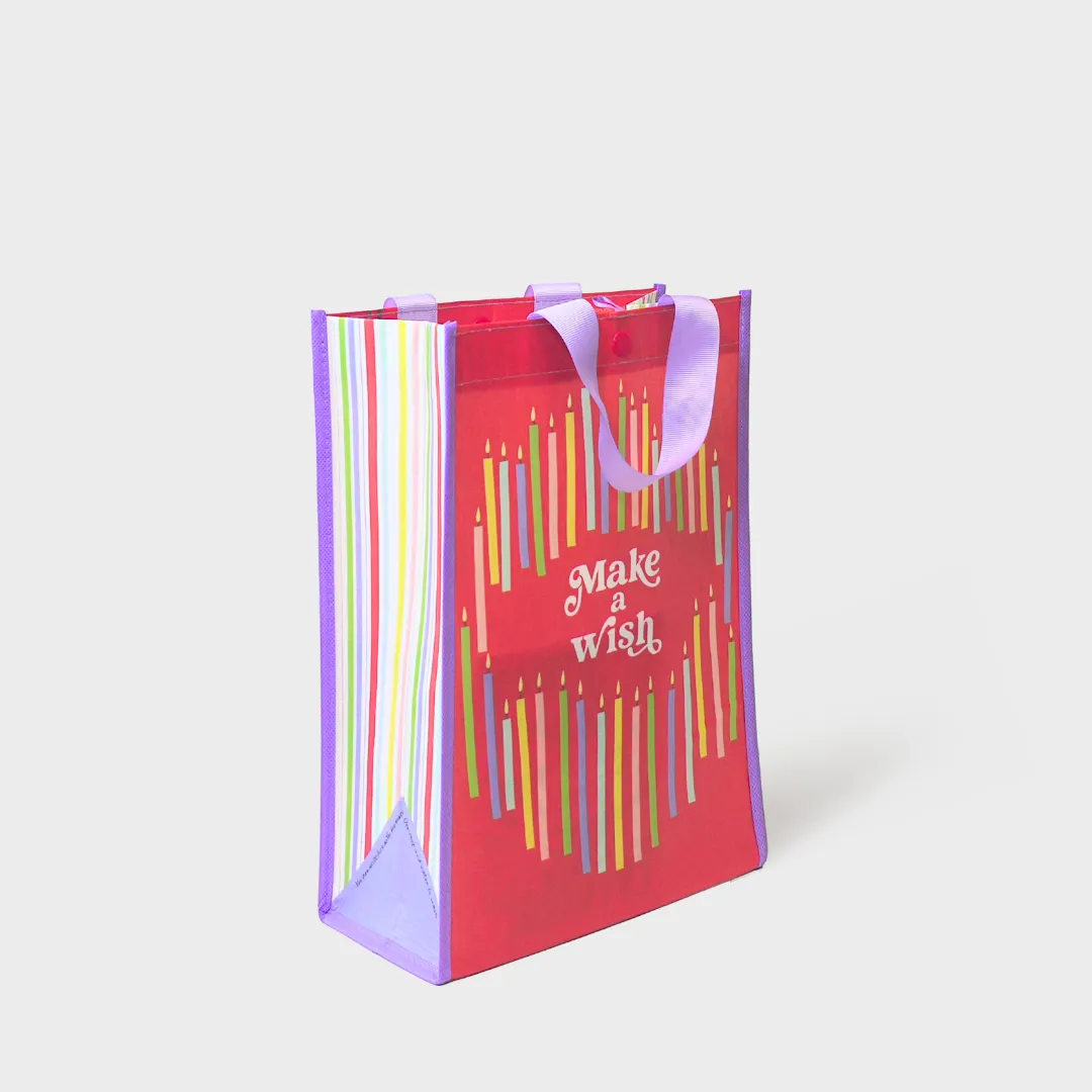Make a Wish | Medium | Reusable Gift Bag   QR Greeting Card