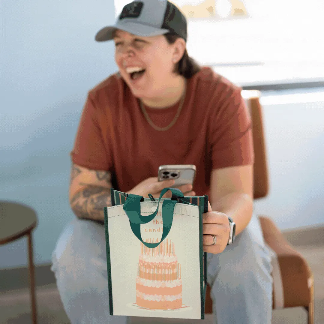 Make a Wish | Medium | Reusable Gift Bag   QR Greeting Card