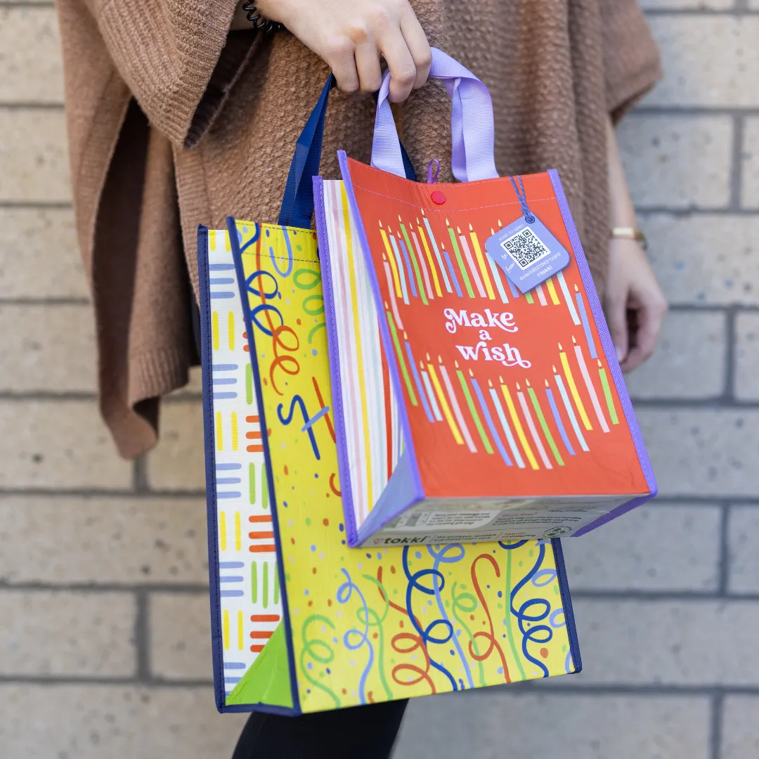 Make a Wish | Medium | Reusable Gift Bag   QR Greeting Card