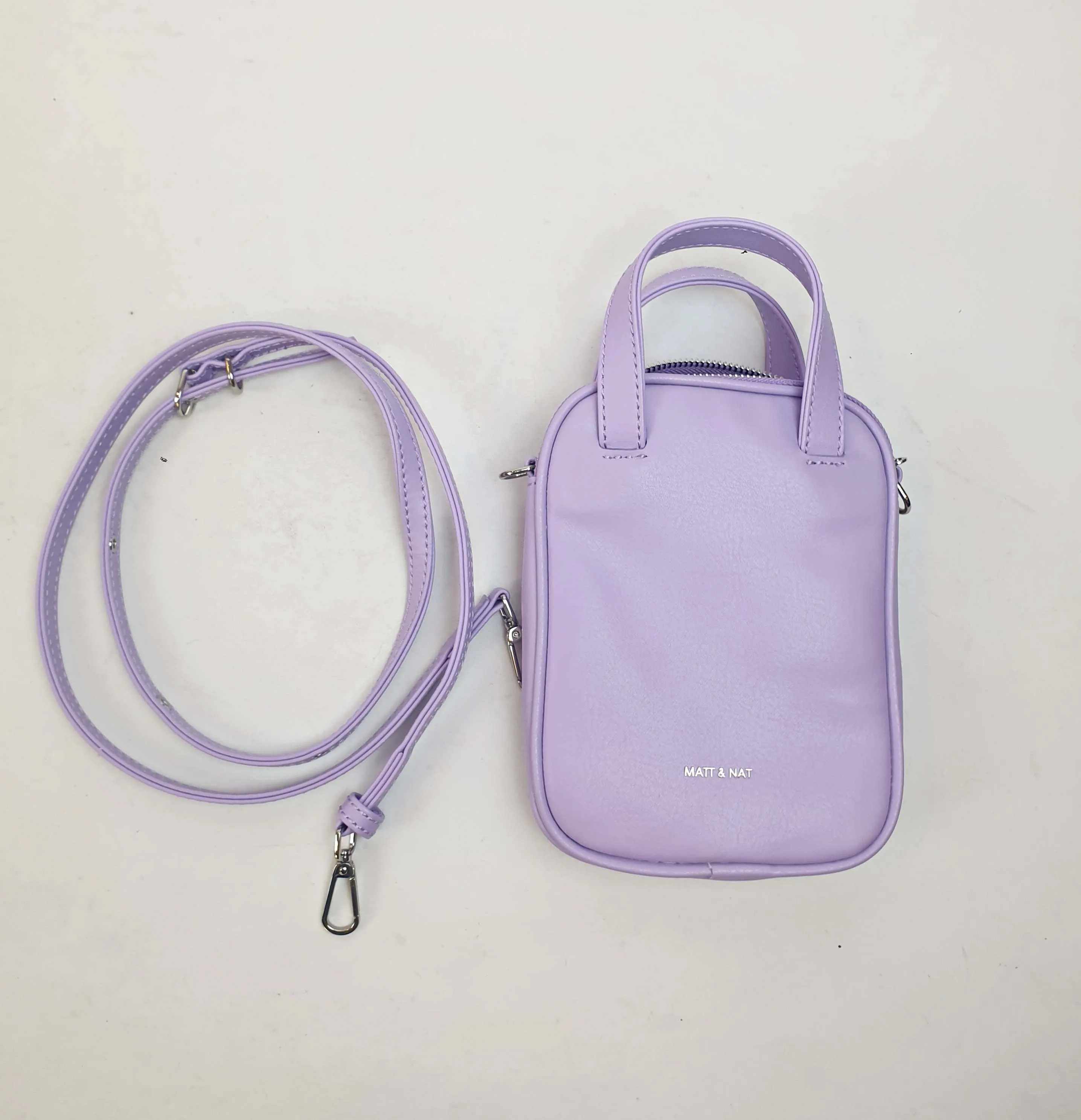 Matt & Nat purple vegan leather mini bag