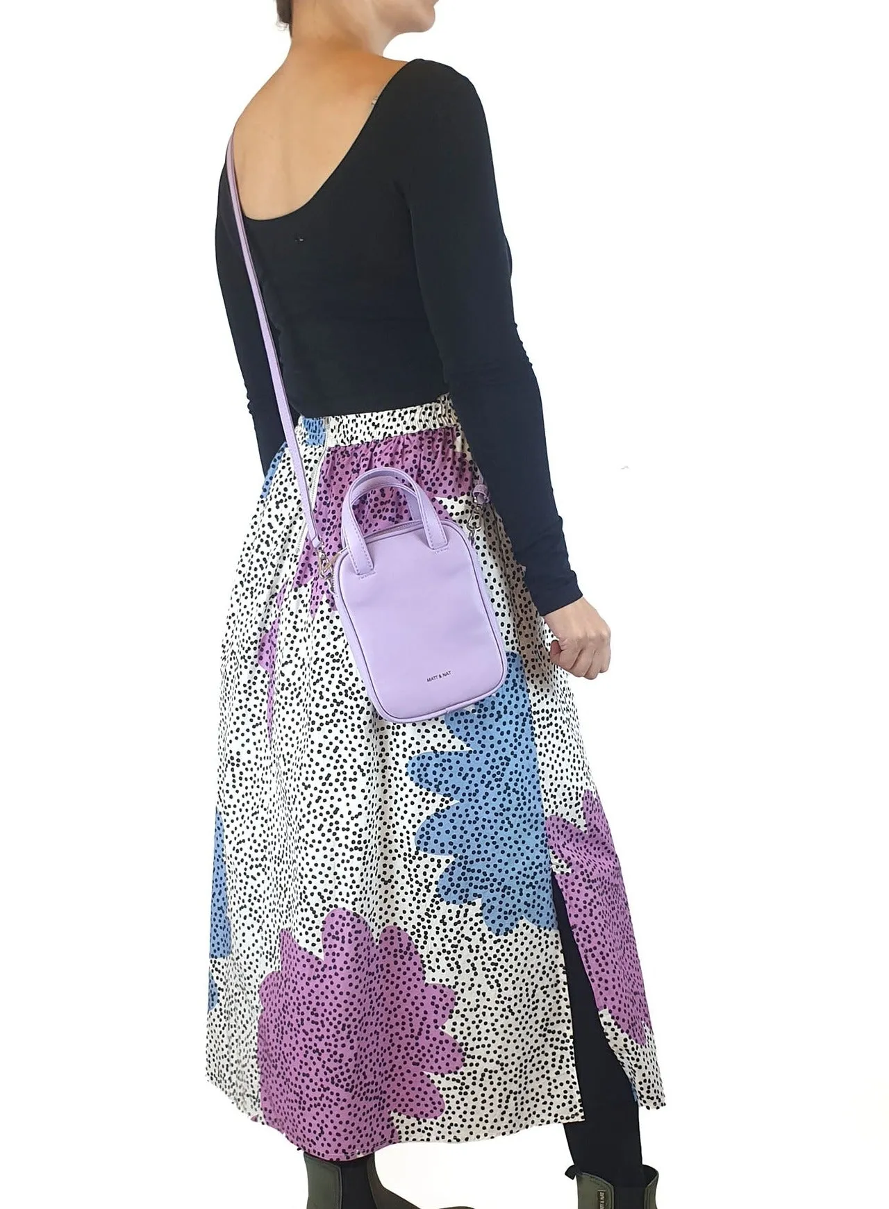 Matt & Nat purple vegan leather mini bag
