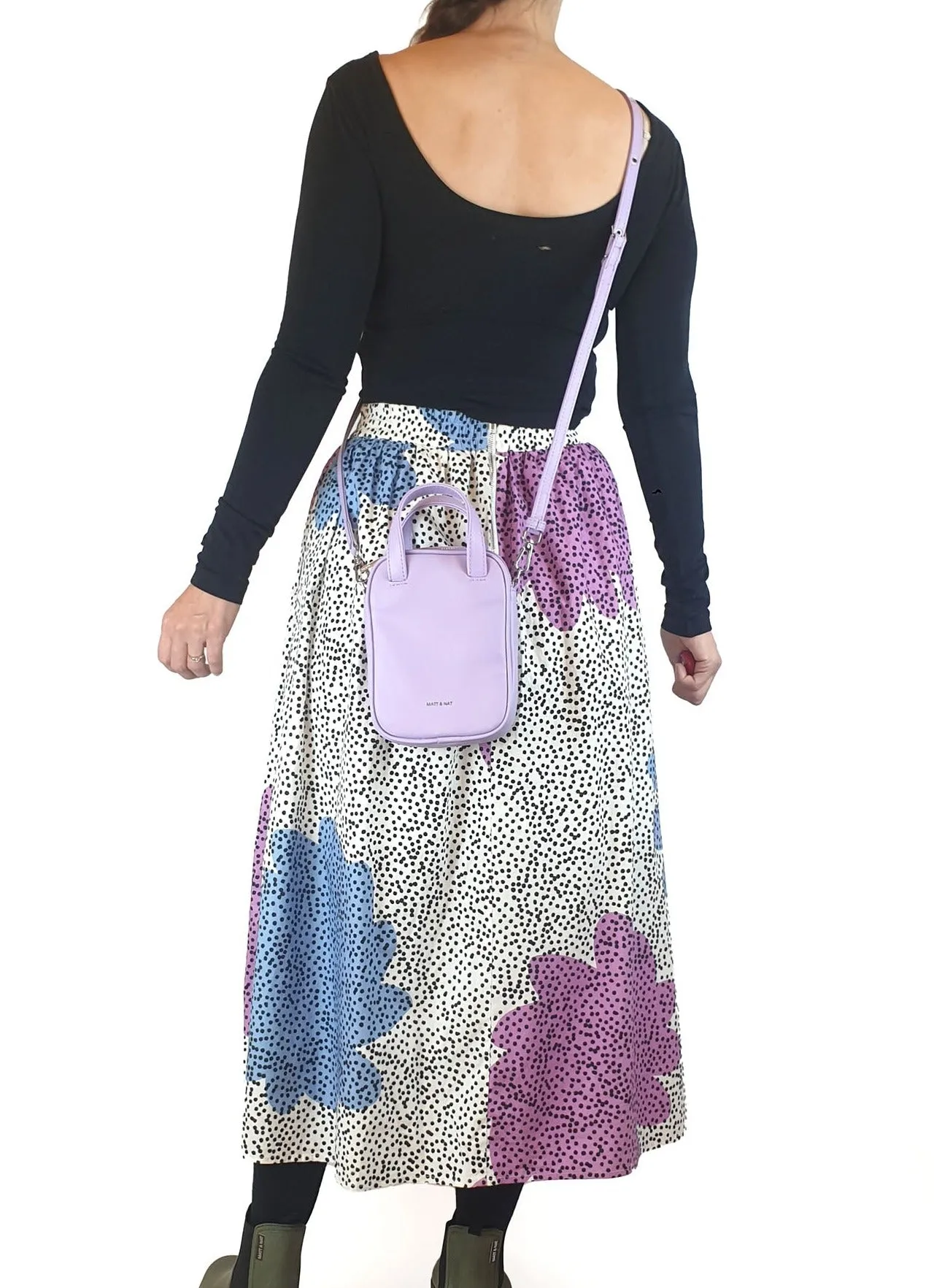 Matt & Nat purple vegan leather mini bag