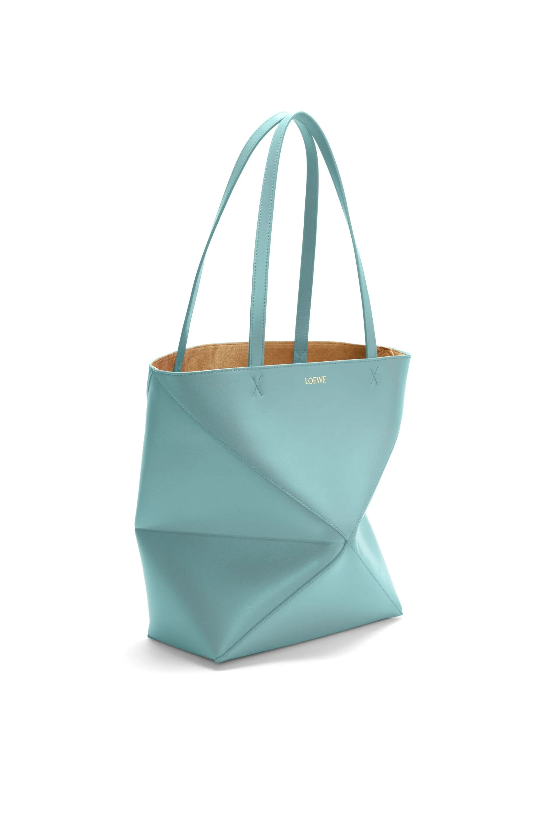 Medium Puzzle Fold Tote In Shiny Calfskin
