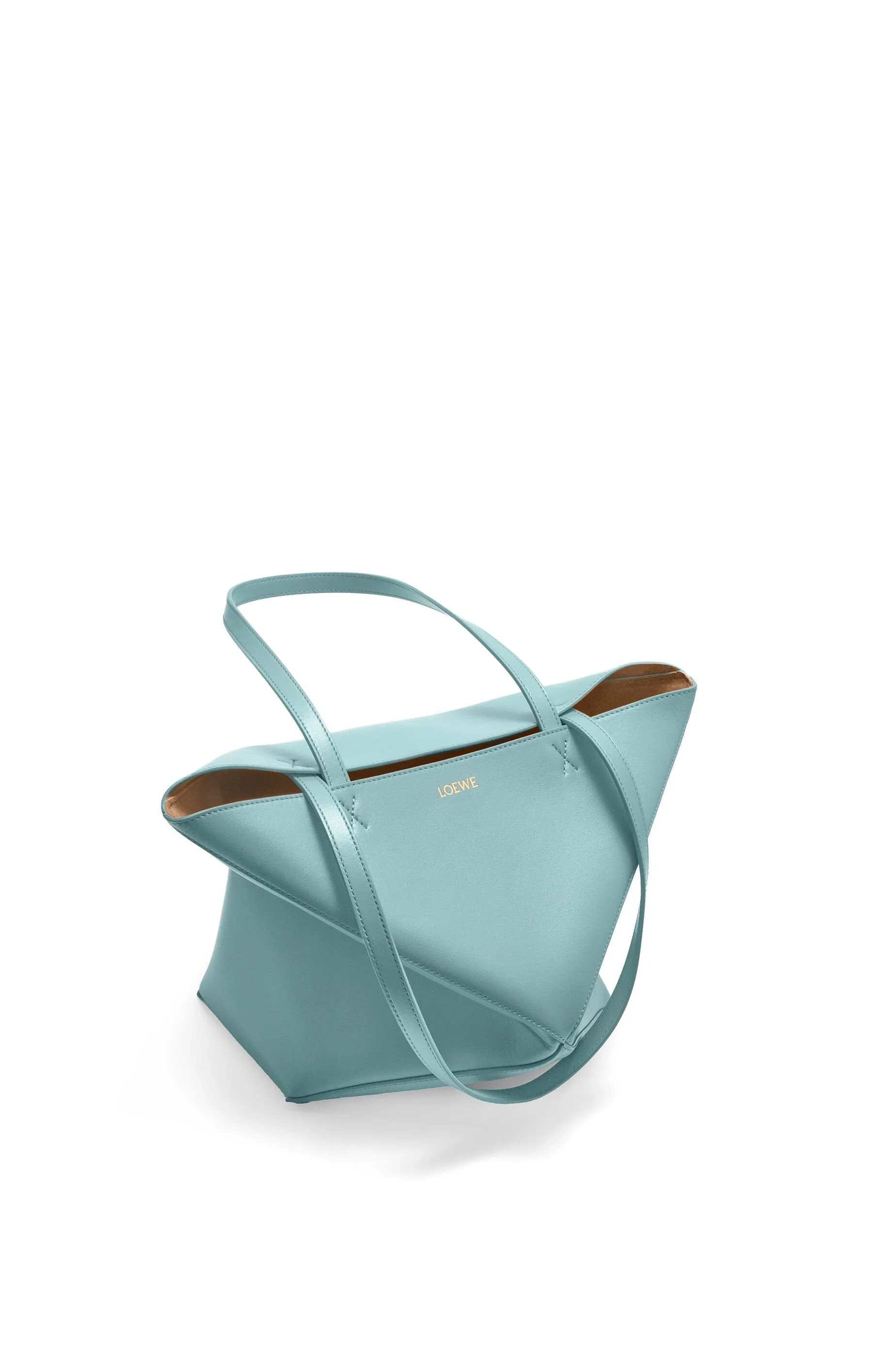 Medium Puzzle Fold Tote In Shiny Calfskin
