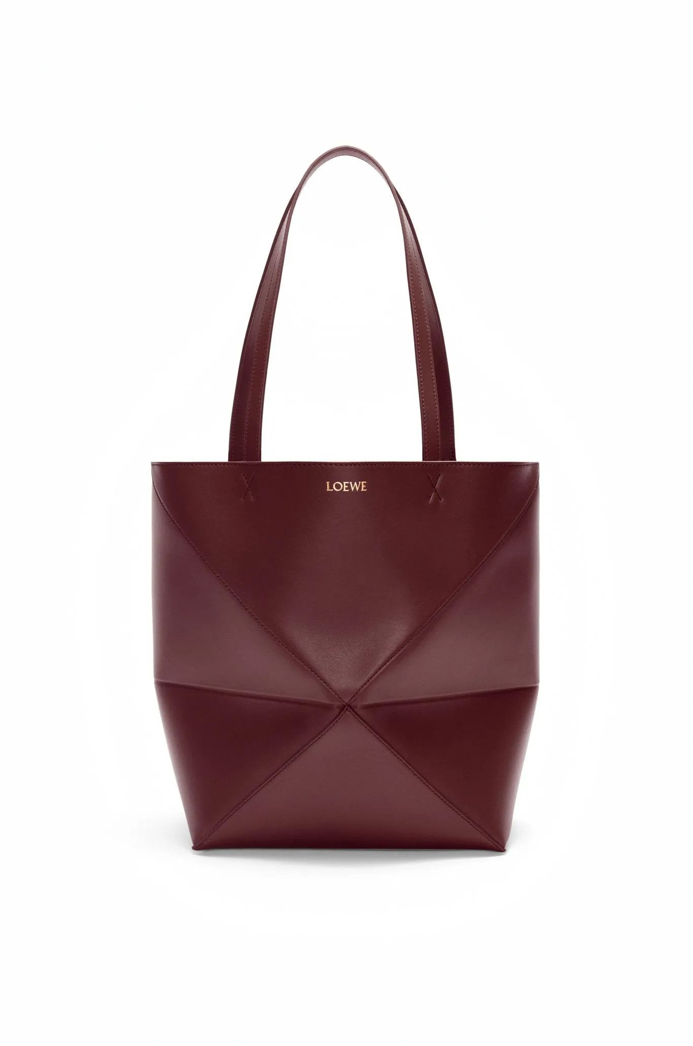 Medium Puzzle Fold Tote In Shiny Calfskin