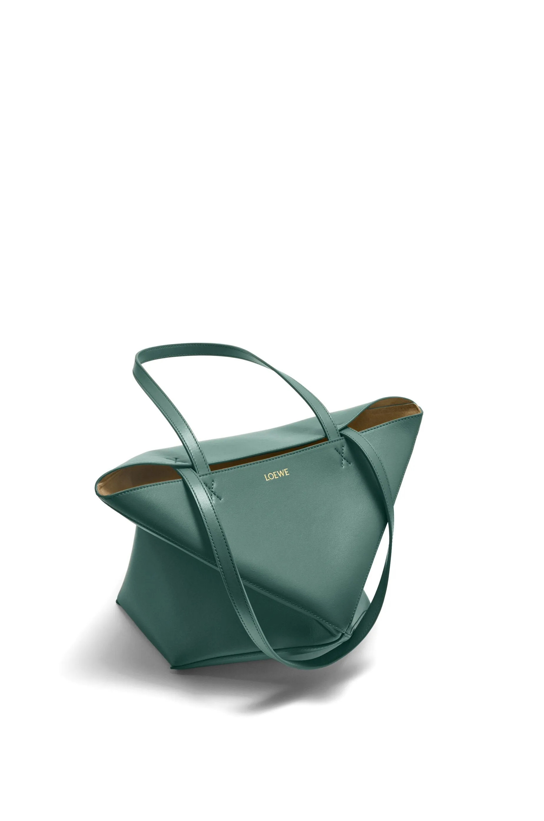 Medium Puzzle Fold Tote In Shiny Calfskin