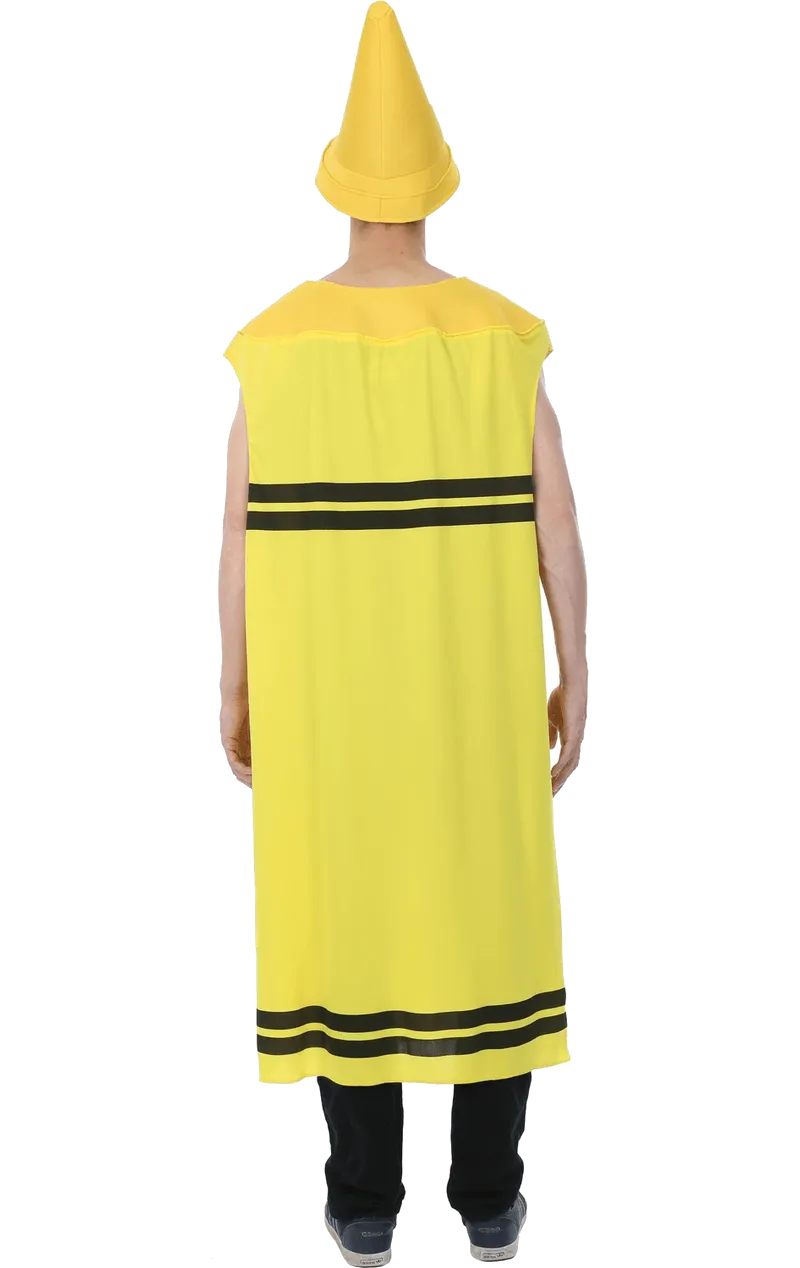 Mens Yellow Crayon Costume