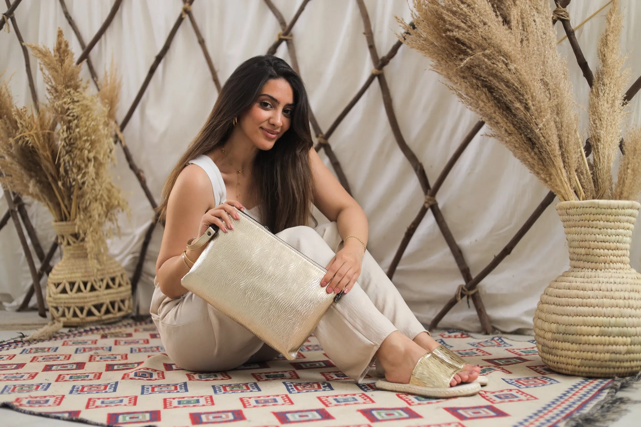 Metallic Gold Clutch
