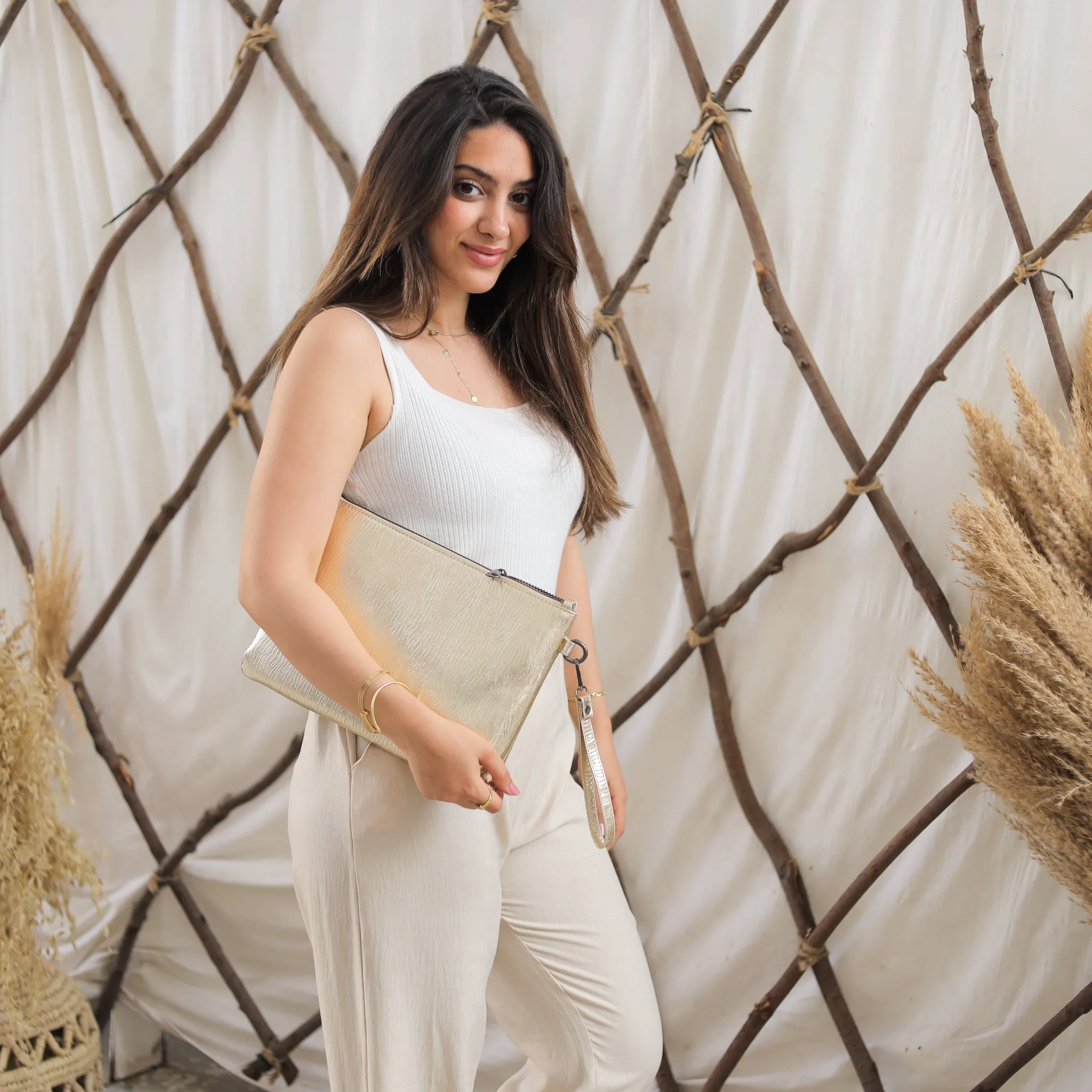 Metallic Gold Clutch