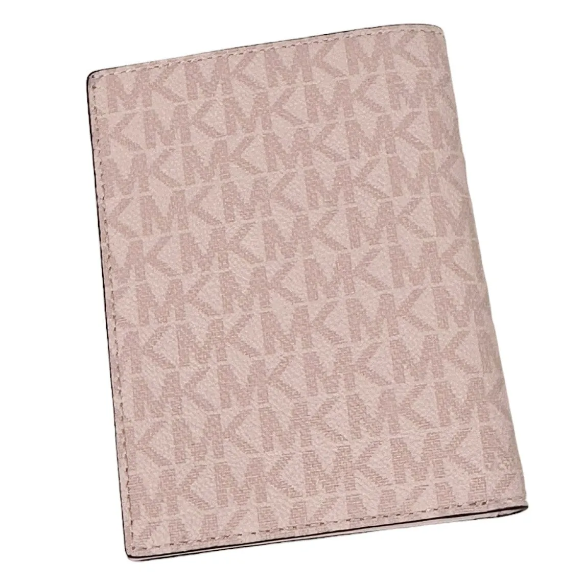 Michael Kors Jet Set Travel Medium Passport Wallet ID Holder Dark Powder Blush