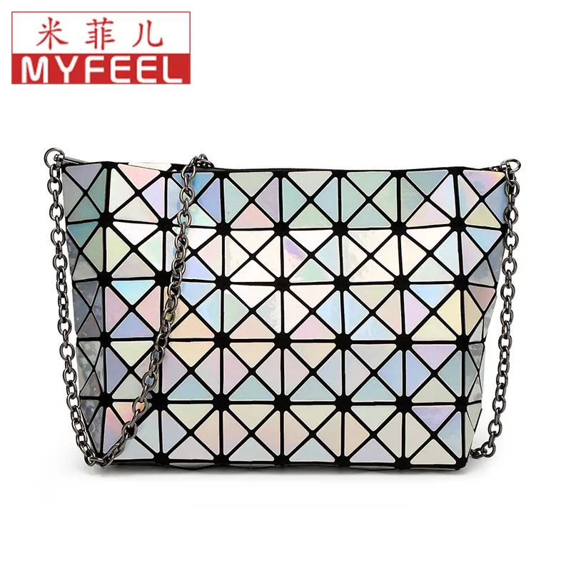 Miffy Personality Laser Folding Geometry Bag Shoulder Small Bag