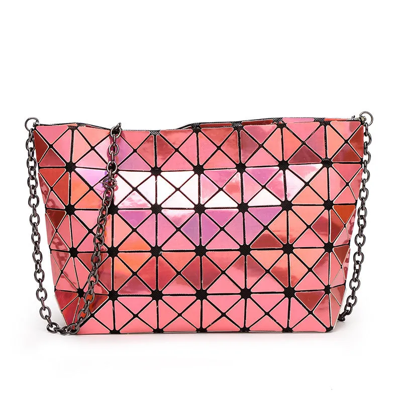Miffy Personality Laser Folding Geometry Bag Shoulder Small Bag