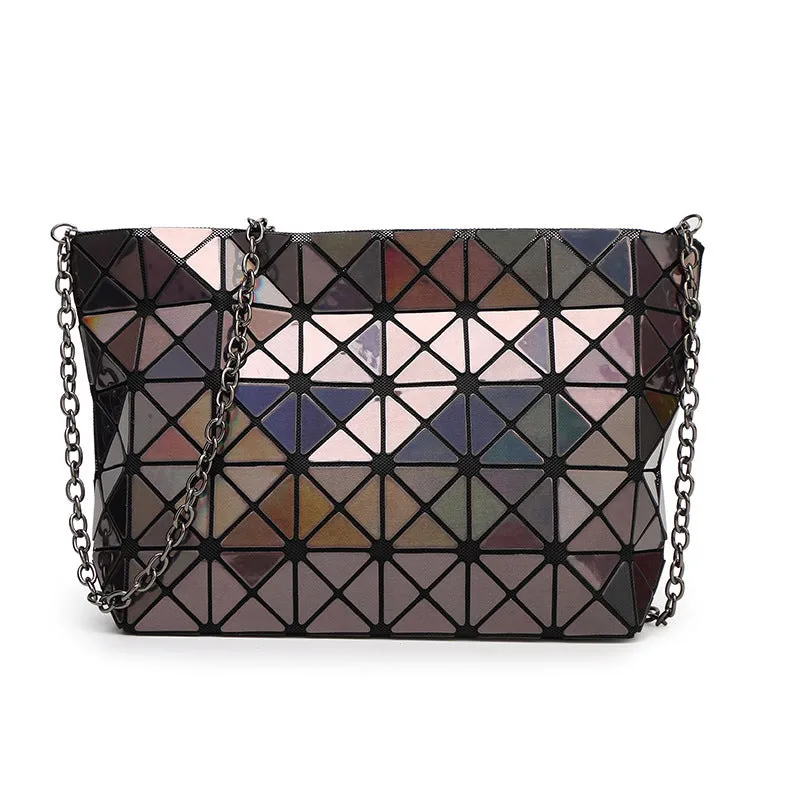 Miffy Personality Laser Folding Geometry Bag Shoulder Small Bag