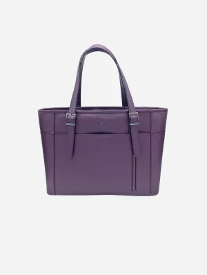 Miley Vegan Leather Laptop Bag | Purple