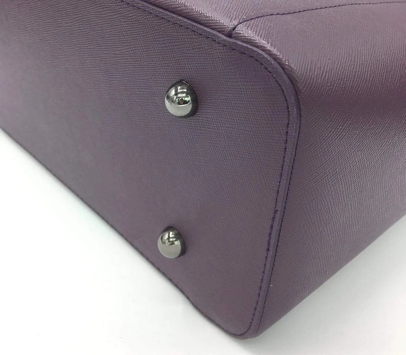 Miley Vegan Leather Laptop Bag | Purple