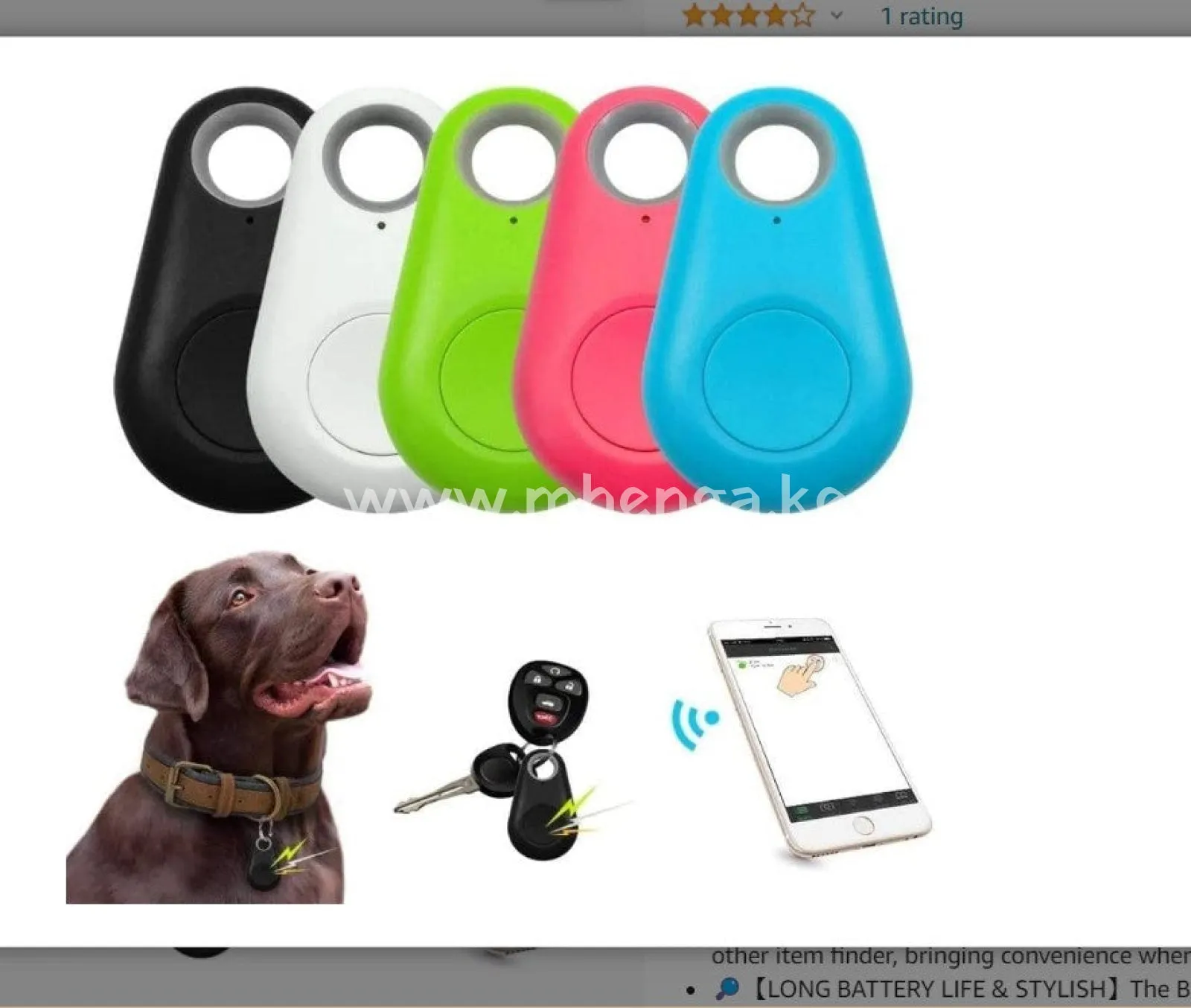 Mini Item Finder, Dog GPS Tracking Device, No Monthly Fee App Locator, 2022 Upgraded Portable Bluetooth Intelligent Anti-Lost Device for Luggages/ Kid/ Pet Bluetooth Alarms