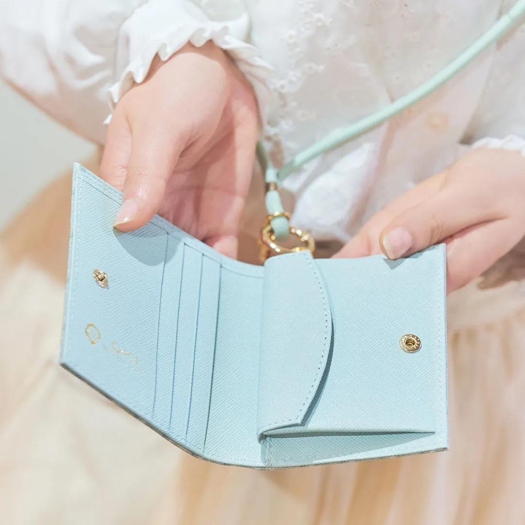 Mint Chocolate Leather Flap Short Wallet【Japan Jewelry】