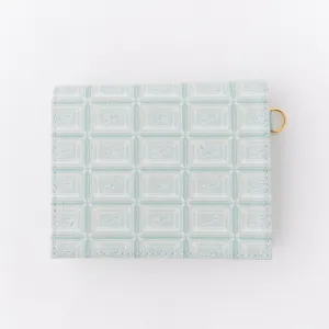 Mint Chocolate Leather Flap Short Wallet【Japan Jewelry】