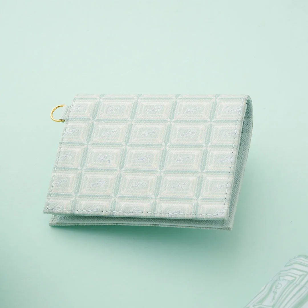 Mint Chocolate Leather Flap Short Wallet【Japan Jewelry】