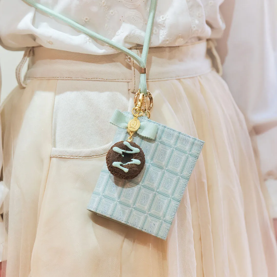 Mint Chocolate Leather Flap Short Wallet【Japan Jewelry】