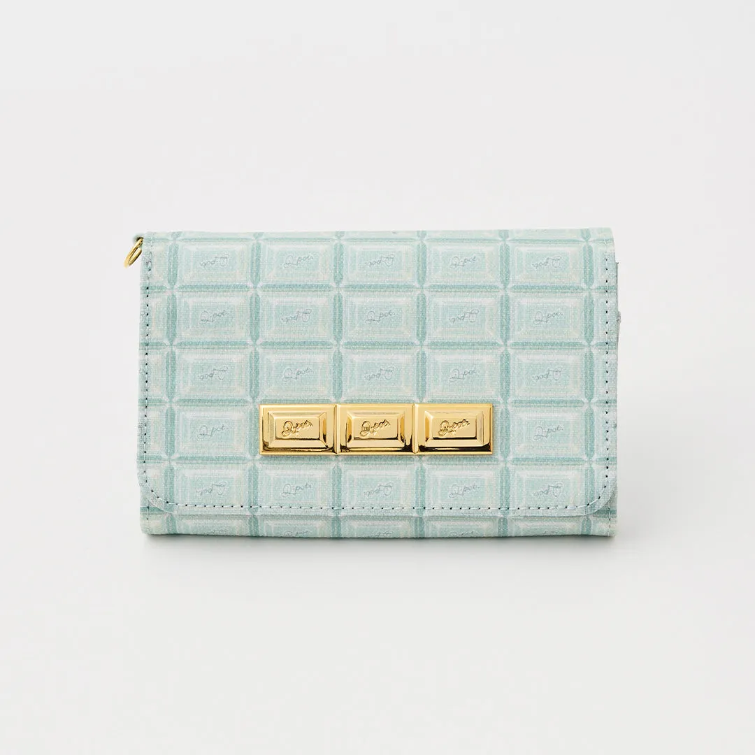 Mint Chocolate Leather Short Wallet【Japan Jewelry】