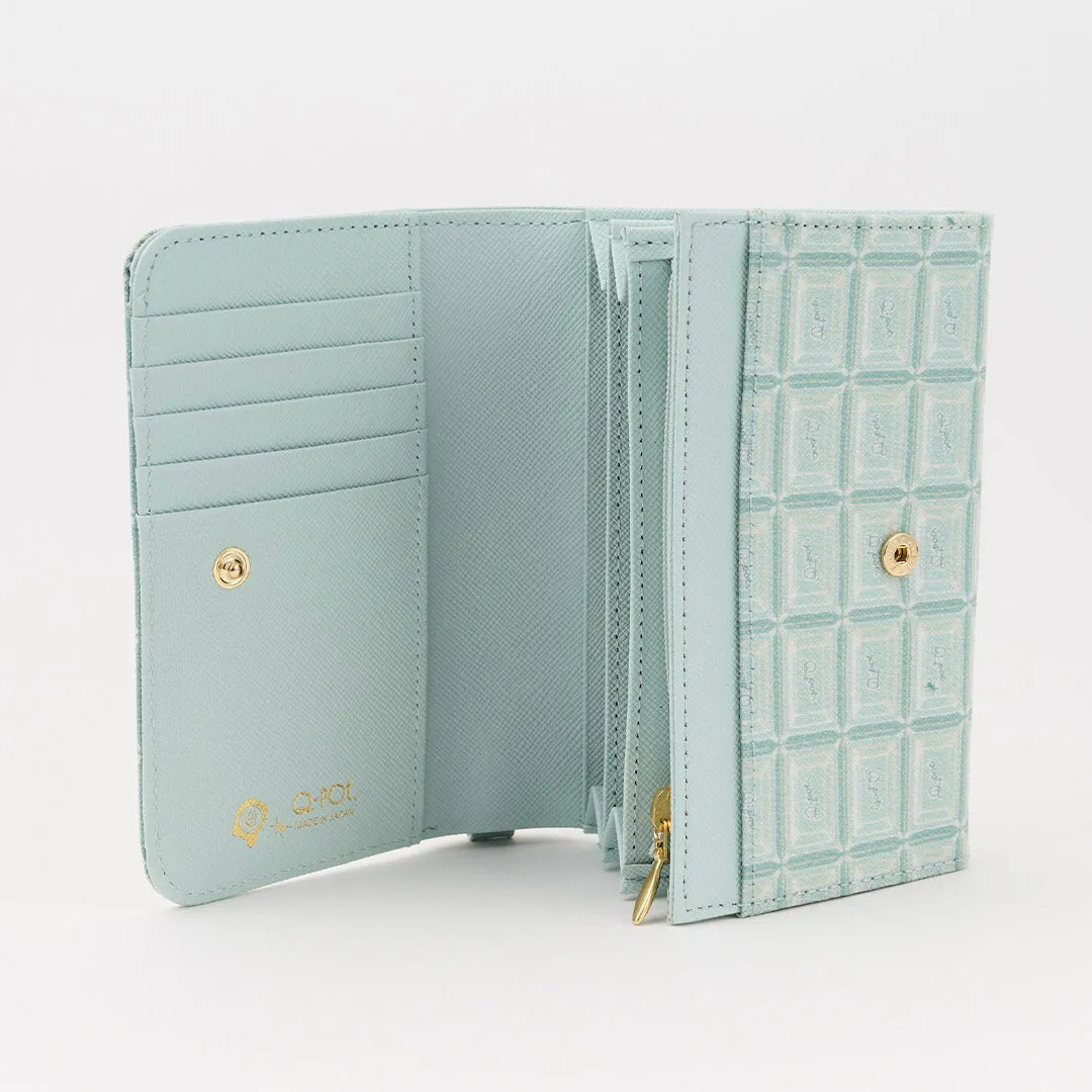 Mint Chocolate Leather Short Wallet【Japan Jewelry】