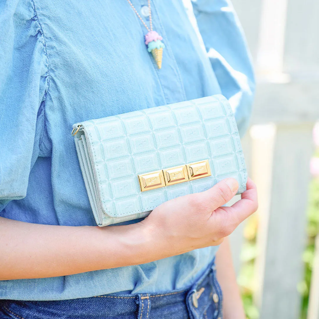 Mint Chocolate Leather Short Wallet【Japan Jewelry】