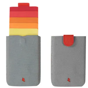 MIS_338 Kibeland Pull-Out Design Colorful Slim Card Wallet Card Holder for 5 cards