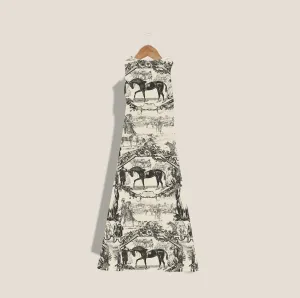 MME. "TOILE" Garden Dress - NOIR