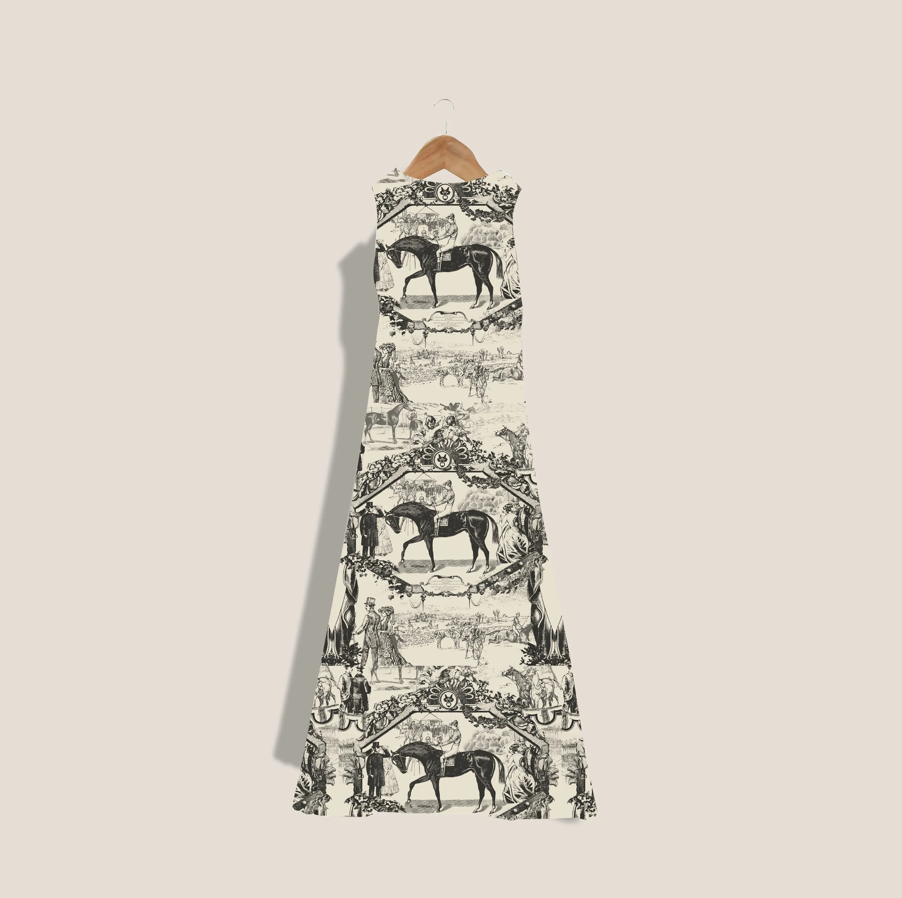 MME. "TOILE" Garden Dress - NOIR