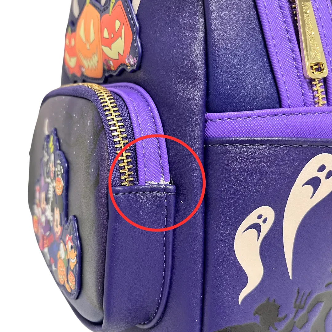 Modern Pinup Exclusive Loungefly Disney Mickey Halloween Mini Backpack DEFECTIVE #191