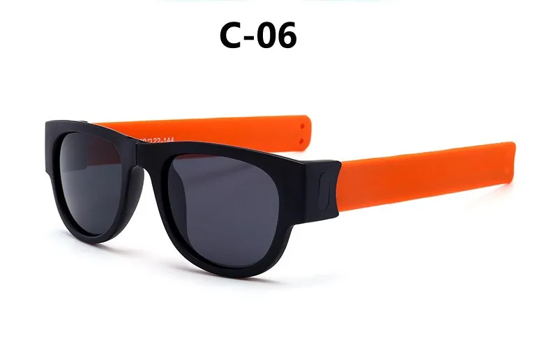 Modern Portable Unisex Slap Wrist Clap Ring Polarized Beach Sunglasses For Outdoor Men Women