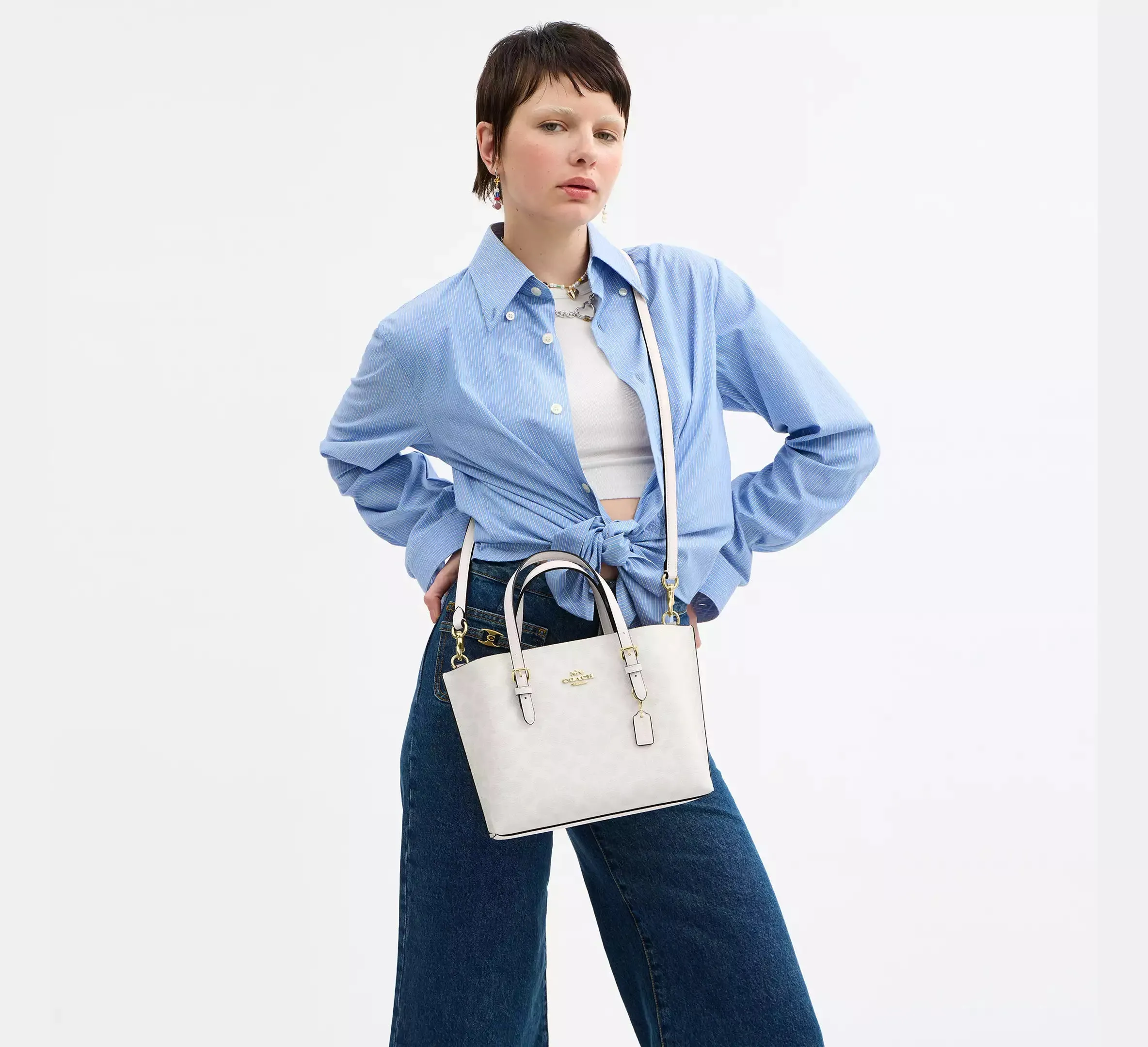 Mollie Tote Bag 25 In Signature Canvas
